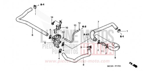 COMMANDE INJECTION D'AIR SOUPAPE XL650V5 de 2005